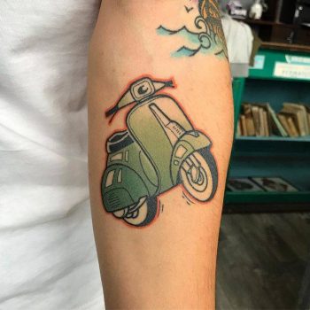 Vespa tattoo by gennaro varriale