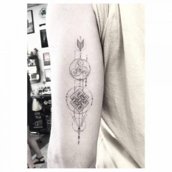 Viking symbols tattoo