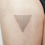 Wavy triangle tattoo by emilya