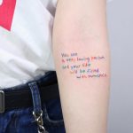You are a very loving person tattoo