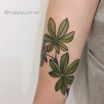 Chestnut leaf tattoo