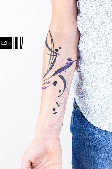 Abstract composition tattoo