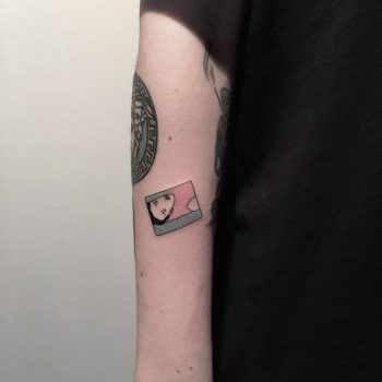 Abstract face tattoo by berkin dönmez