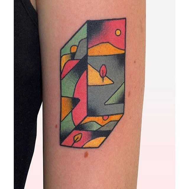 Abstract landscape by brindi tattoo