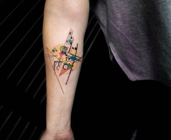 Abstract tattoo by eva krbdk