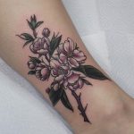 Apple blossom tattoo