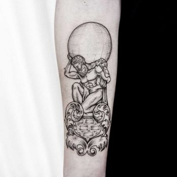 Atlas tattoo by dogma noir