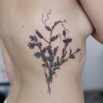 Bellflowers cornflowers and wild vetch tattoo