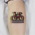 Bianchi bicycle tattoo
