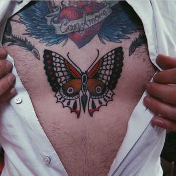 Butterfly tattoo by rich hadley