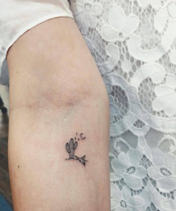 Cactus tattoo by rosa bluestone