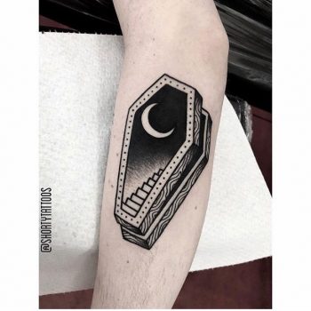 Coffin staircase tattoo