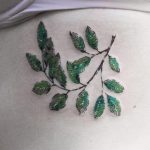 Colored leaves tattoo by yuni