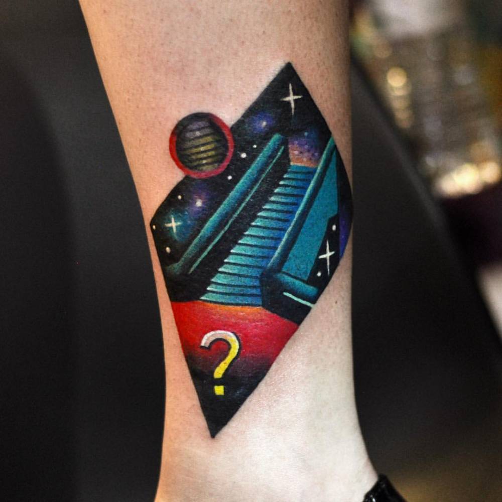 Cosmic stairway tattoo