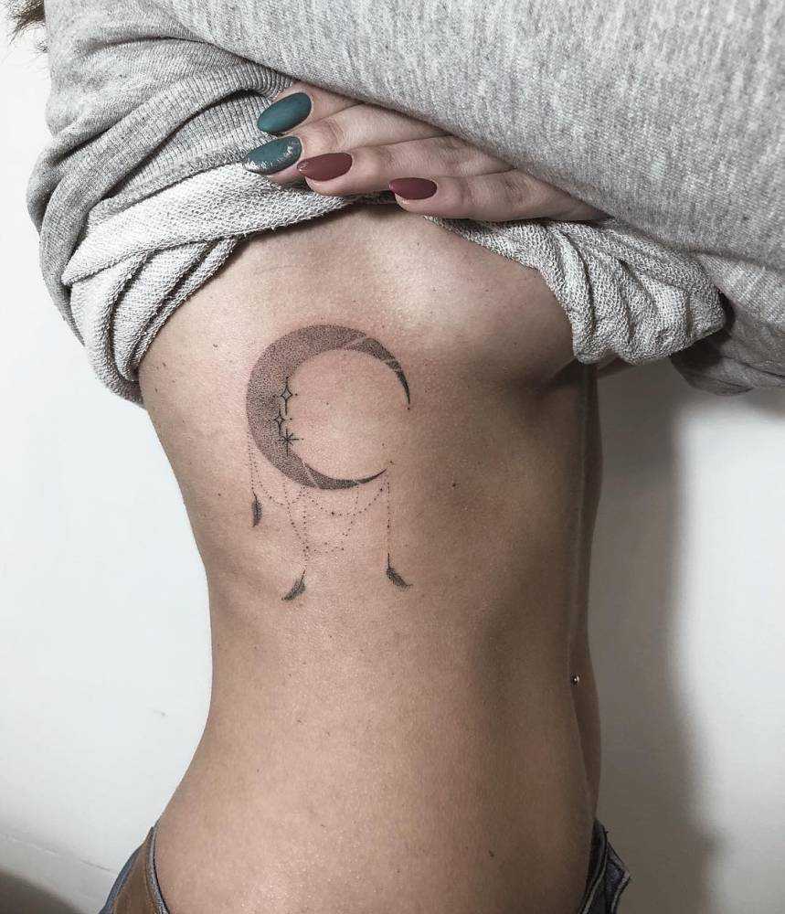 Crescent moon by ann pokes