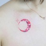 Crescent moon tattoo by zihee