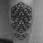 Cubes tattoo by corey divine