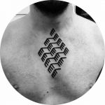 Custom geometric tattoo by jakob tattooer