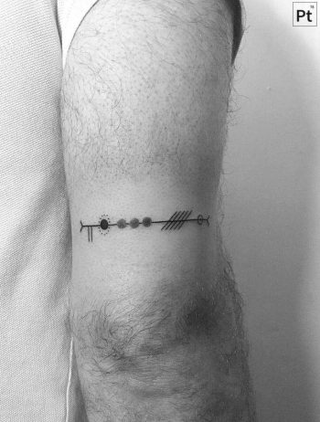 Custom minimal tattoo by pablo torre