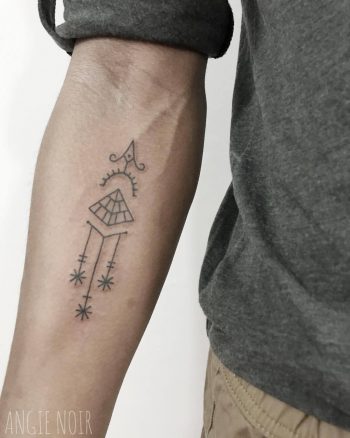 Custom ornament tattoo by angie