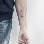 Custom small tattoo by angie noir