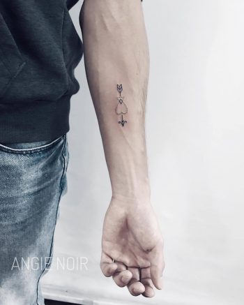 Custom small tattoo by angie noir