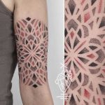 Dot work mandala tattoo by sarah herzdame