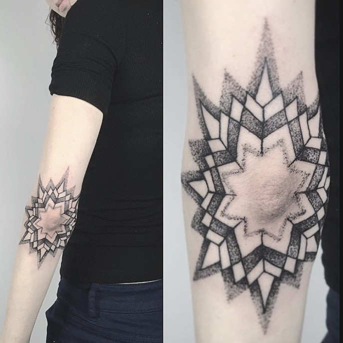 Elbow mandala by unkle gregory