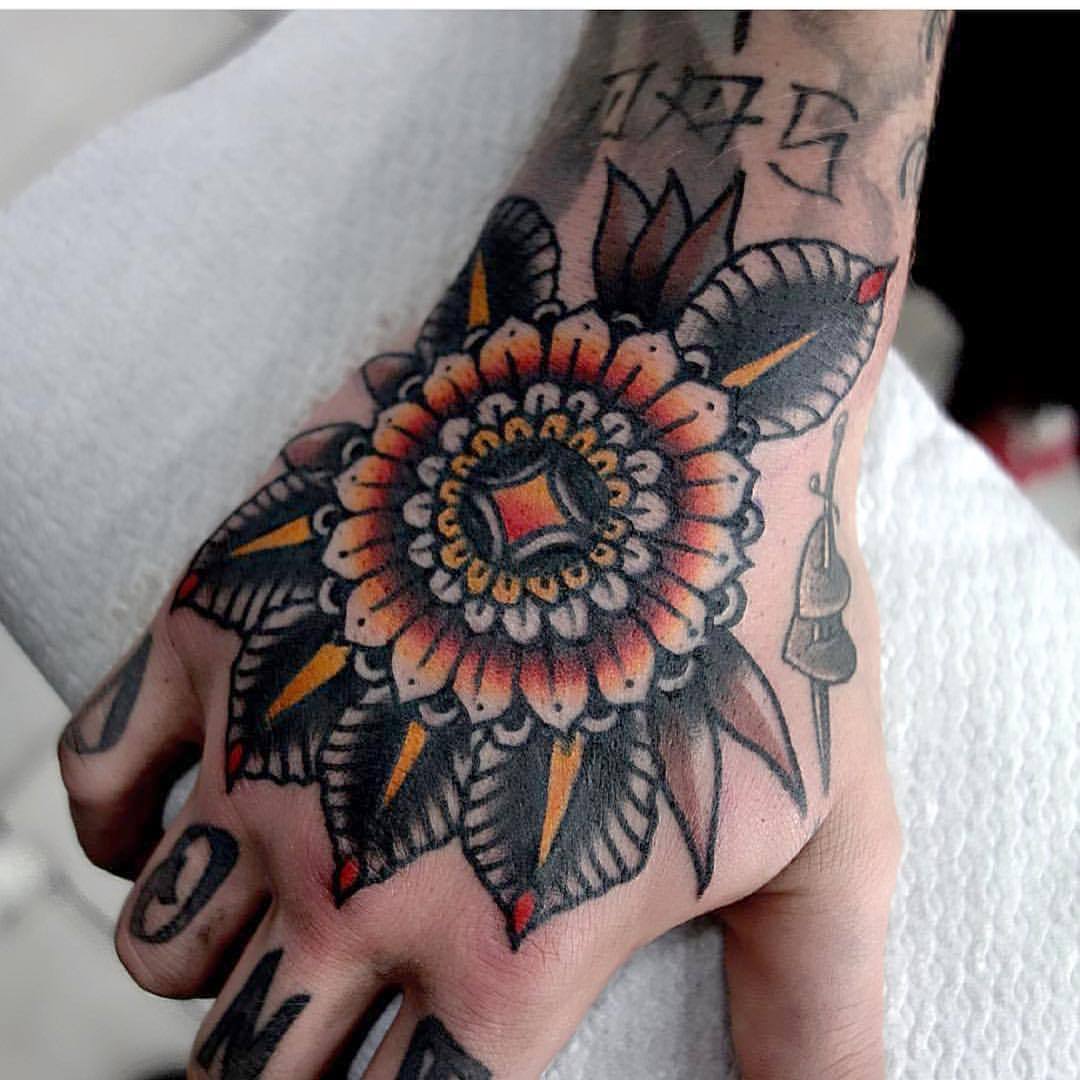 Floral mandala tattoo by mors tattoo