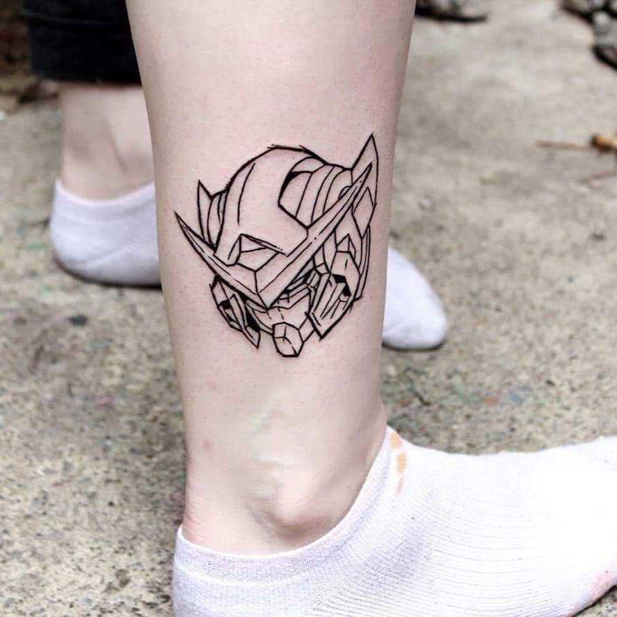 Gundam tattoo by kyle kyo koko