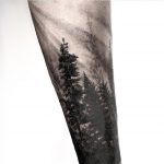 Half sleeve forest tattoo by calvin