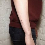 Hand poked cancer constellation tattoo