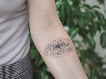 Hand poked galaxy tattoo by ponto tattoo