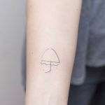 Hand poked umbrella tattoo by ponto tattoo