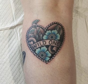 Heart tattoo by brittany kilsby