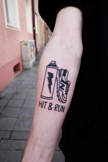 Hit & run tattoo