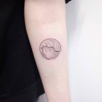 Hokusai wave tattoo by dogma noir