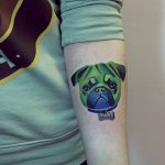 Hulk pug tattoo by sasha unisex