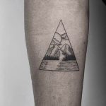 Landscape in a triangle by kyle koko