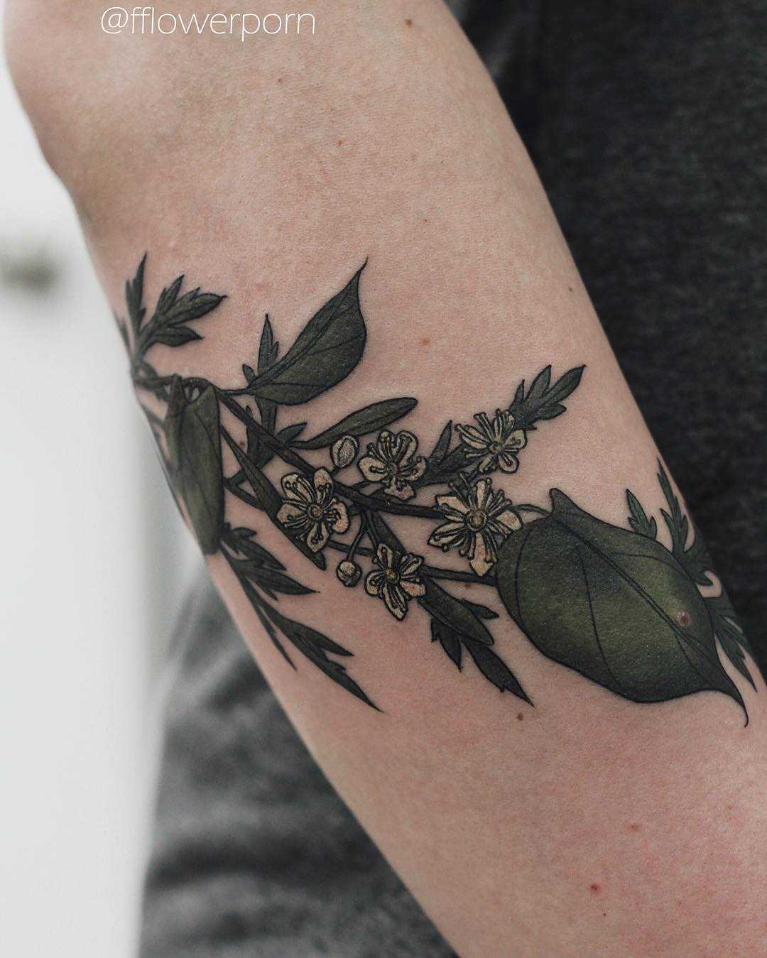 Lime blossom and sagebrush tattoo