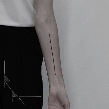 Line tattoo by rachainsworth