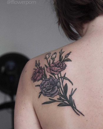 Lisianthus tattoo