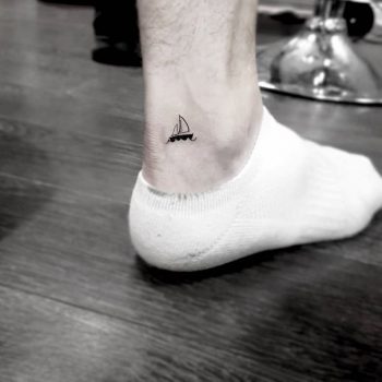 Little boat tattoo by stella tx