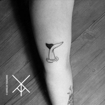 Little whale tale tattoo