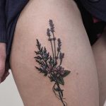 Little wildflower boquet tattoo