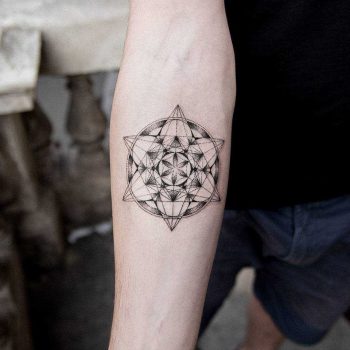 Meta seed of life cube tattoo by dogma noir