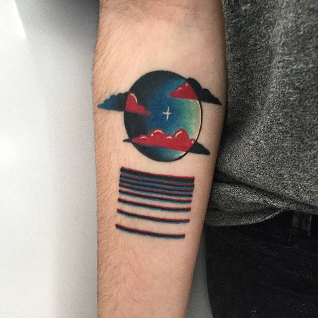 Moon reflections tattoo