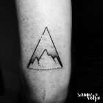 Mountain triangle tattoo