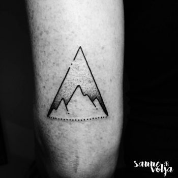 Mountain triangle tattoo