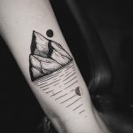 Mountains tattoo by yi postyism